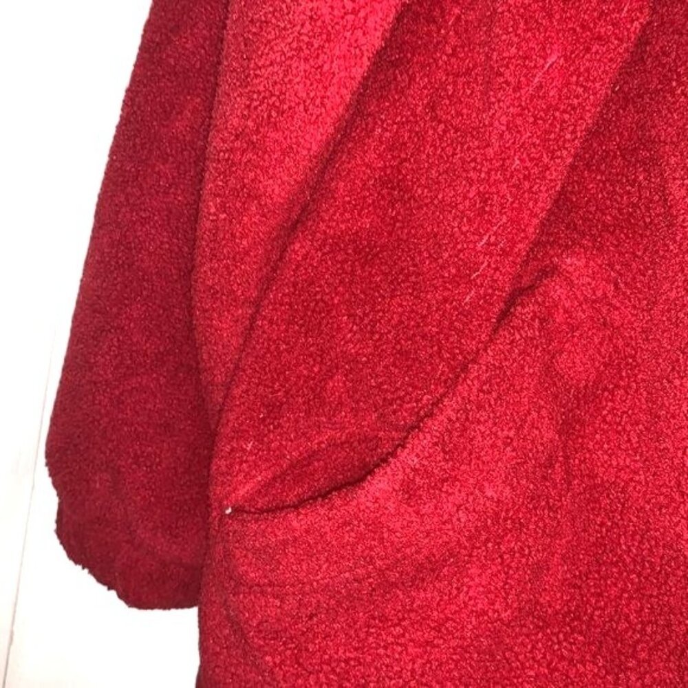 Vintage Basic Editions Red Fleece Jacket Medium - image 6